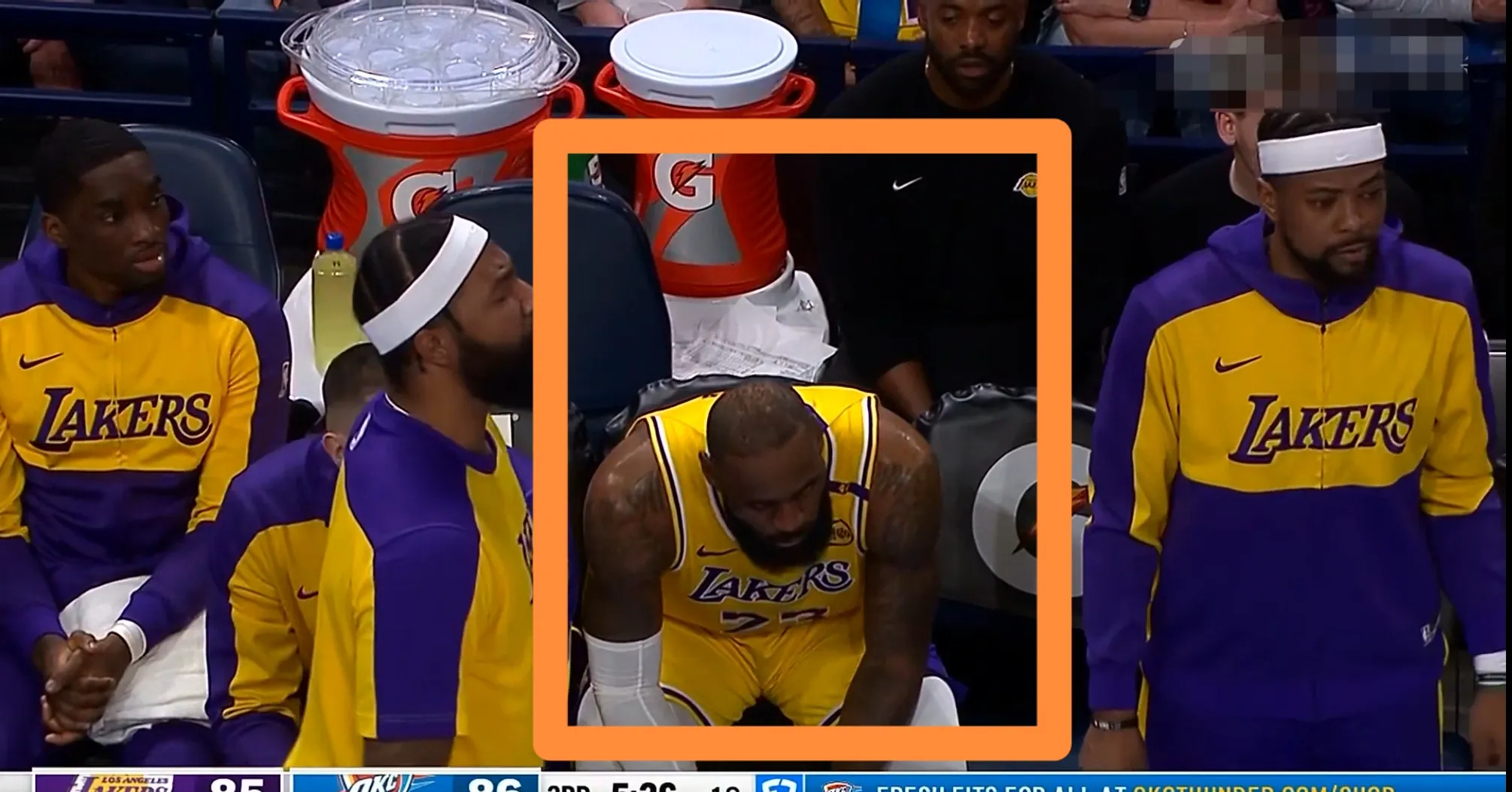 关于湖人遭遇两连败，詹姆斯独撑大局的信息